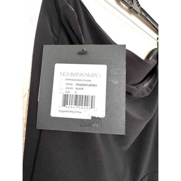 Norma Kamali Strapless Dress in Black L - Picture 5 of 6